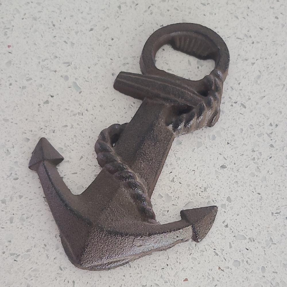 Rustic Anchor Bottle Opener Nautucal